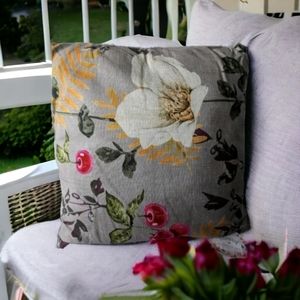 Linen decorative pillow with polyfill insert. Oversized can't be bundled.